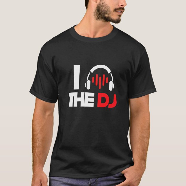 Camiseta Fones de ouvido Love Dj Deejay Music Turntable Tec (Frente)