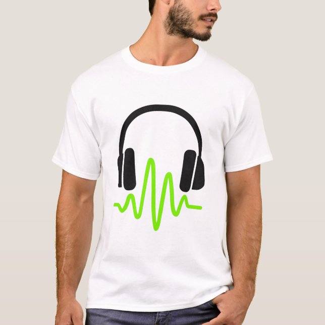 Camiseta Fones de ouvido modernos com o Soundwave Graphic - (Frente)