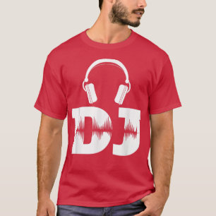 Camiseta Fones de ouvido Music DJ Techno
