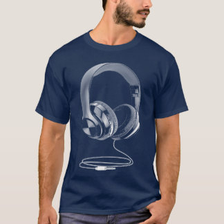 Camiseta Fones de ouvido Para Dj Music boy