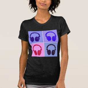 Camiseta Fones de ouvido pop