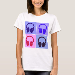 Camiseta Fones de ouvido pop