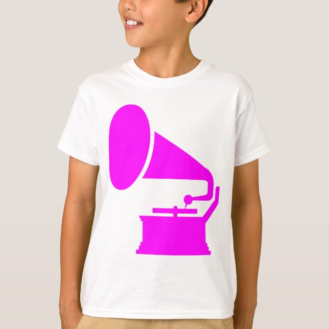 Camiseta Fonógrafo - Magenta (Frente)