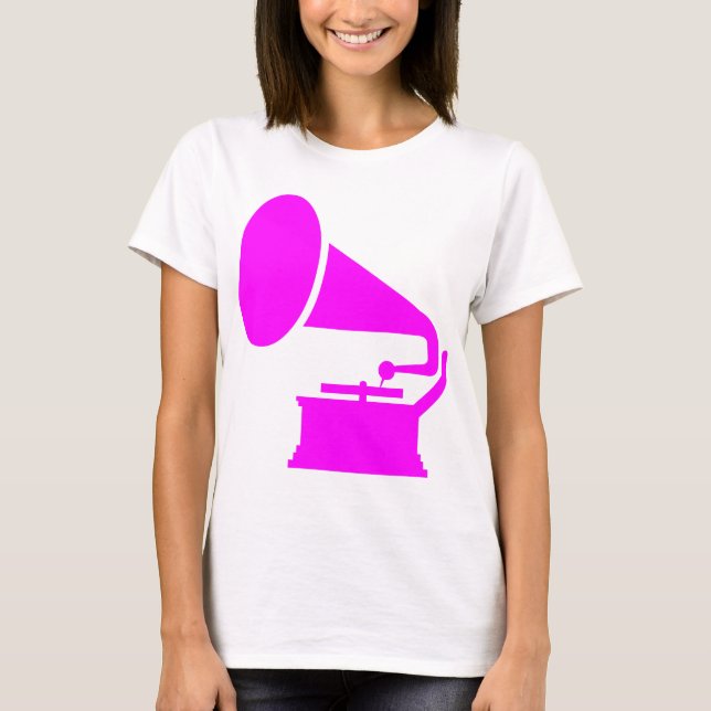 Camiseta Fonógrafo - Magenta (Frente)