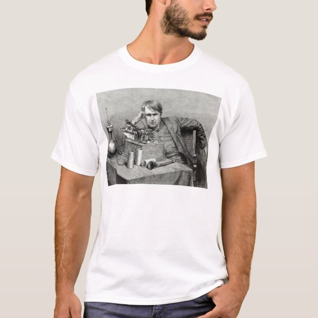 Camiseta Fonógrafo novo de Mr.Edison (Frente)