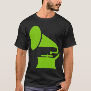 Camiseta Fonógrafo - Verde marciano