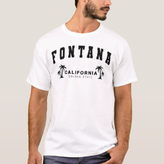 Camiseta Fontana Branca, Califórnia, Estado Ouro