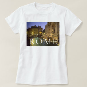 Camiseta Fontana de Trevi à Noite Roma, Lazio, Itália