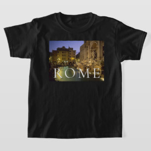 Camiseta Fontana de Trevi à Noite Roma, Lazio, Itália