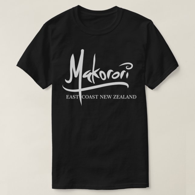 Camiseta Fonte branca Makorori da Costa Leste (Frente do Design)