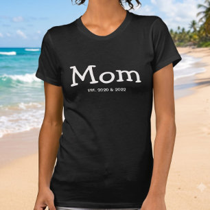 Camiseta Fonte caprichosa preta da mamãe estabelecida
