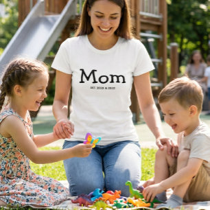 Camiseta Fonte caprichosa preta Mamãe Estabelecida