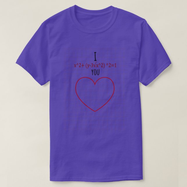 CAMISETA FONTE DE AMOR MATEMÁTICO (Frente do Design)