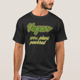Camiseta Fonte de aparência retrô vintage vegana 100% veget