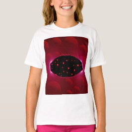 Camiseta Fonte de energia alienígena com esferas de fundo