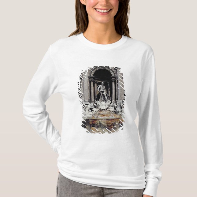 Camiseta Fonte do Trevi, construída 1732-62 (Frente)