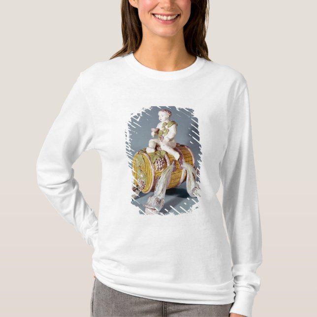 Camiseta Fonte do vinho na forma (Frente)