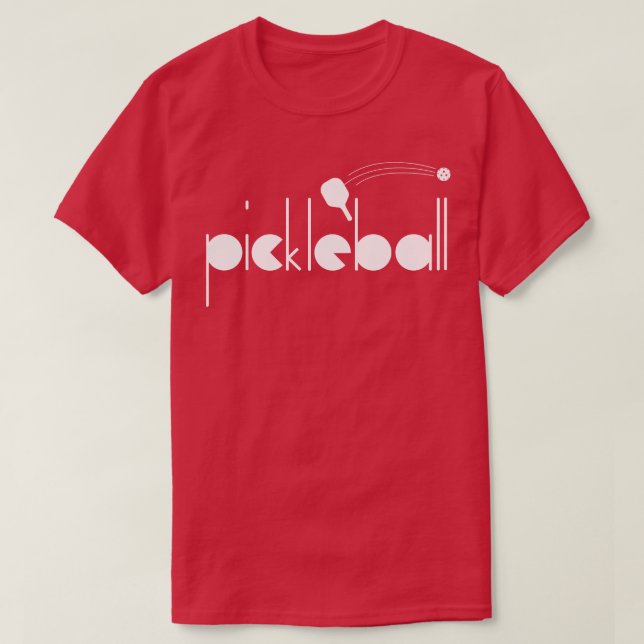 Camiseta Fonte Geométrica de Pickleball 1 (Frente do Design)