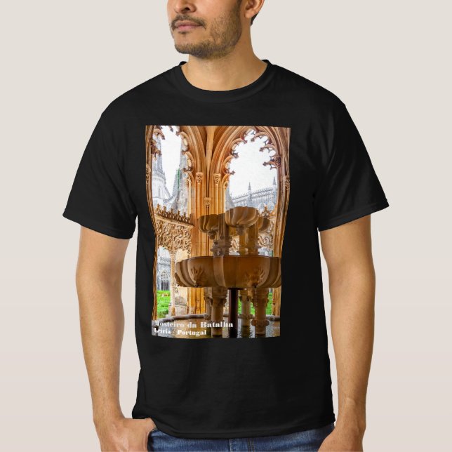 Camiseta Fonte Gótica e Cloister. Mosteiro da Batalha (Frente)