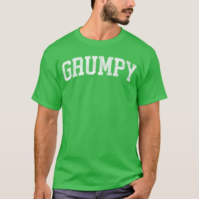 Camiseta Fonte Negrito Clássico Mal-Humorado Presente de An (Frente)