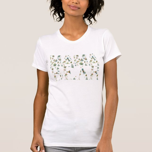 Camiseta Fonte Tropical Mama Urso  (Frente)