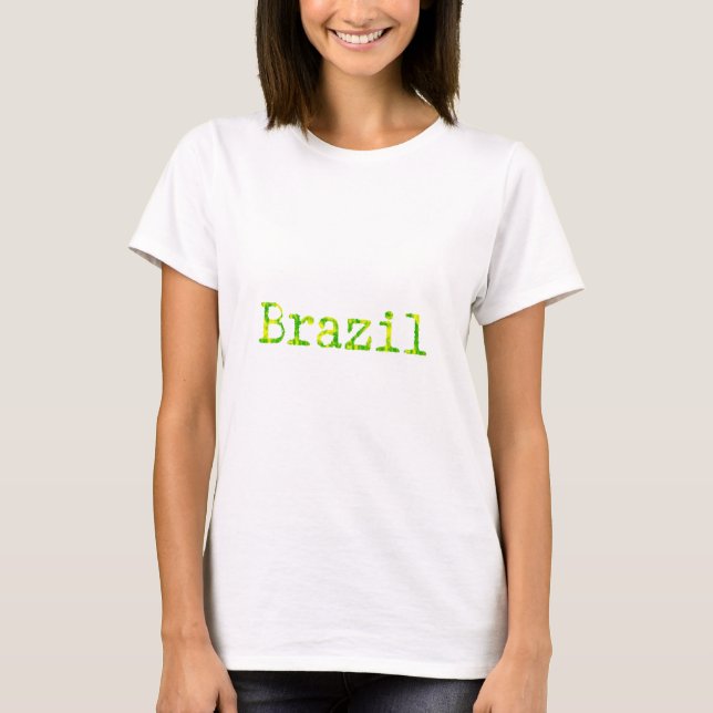 Camiseta Fonte verde e amarela do Brasil (Frente)