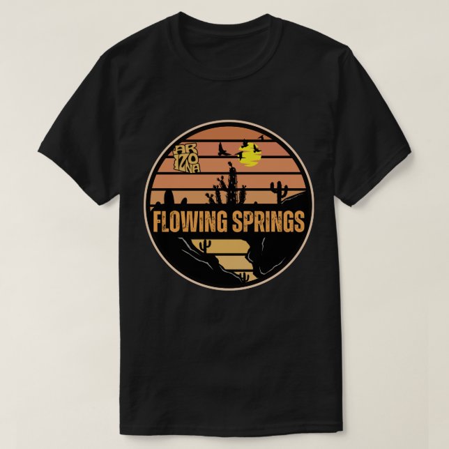 Camiseta Fontes Flutuantes, Arizona (Frente do Design)