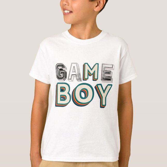 Camiseta Fontes Fofas Gráficos Crianças (Frente)