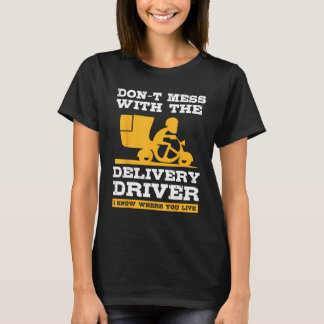 Camiseta food delivery driver costume for courier service w