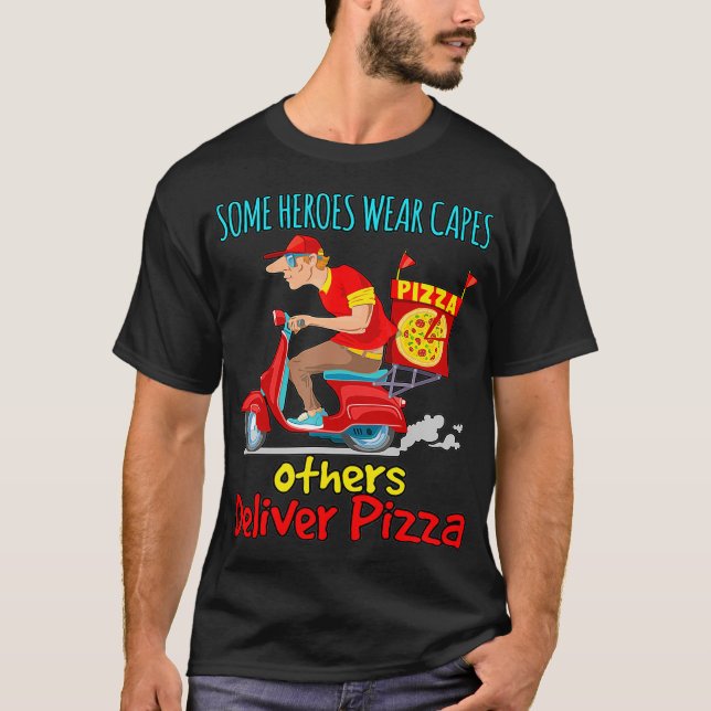 Camiseta Food Delivery Person - Pizza Delivery Quote  (Frente)