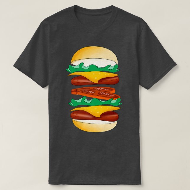 Camiseta Food Hamburger Cheeseburger  (Frente do Design)