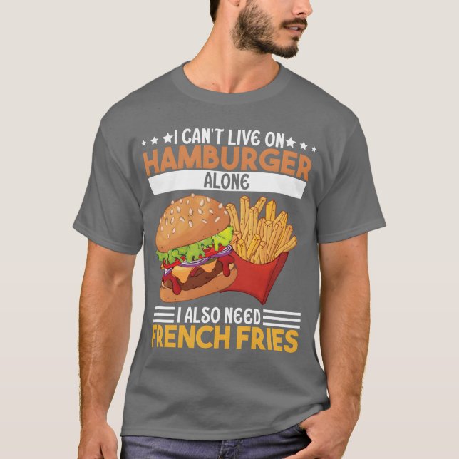 Camiseta Food Lifestyle Meaty Burger Food Lovers Gifts Idea (Frente)