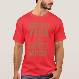 Camiseta food lover quote good food is good mood foodie boy