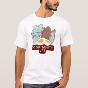 Camiseta Food Safety Vet–Veterinary Food Inspection Design