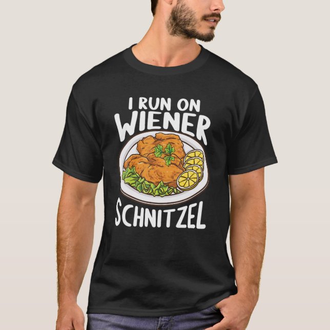 Camiseta Foodie Alemão Áustria Comida Engraçado Eu Corro No (Frente)