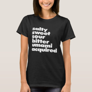 Camiseta Foodie Cinco Sabores Básicos Mais Um Chef Vlogger
