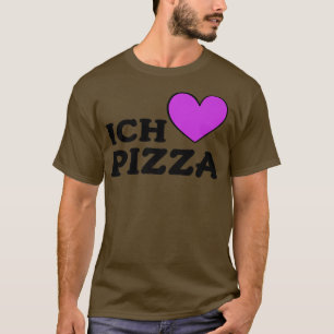 Camiseta Foodie Comida Lover Pizza Pun Eu Adoro Pizza Em Al