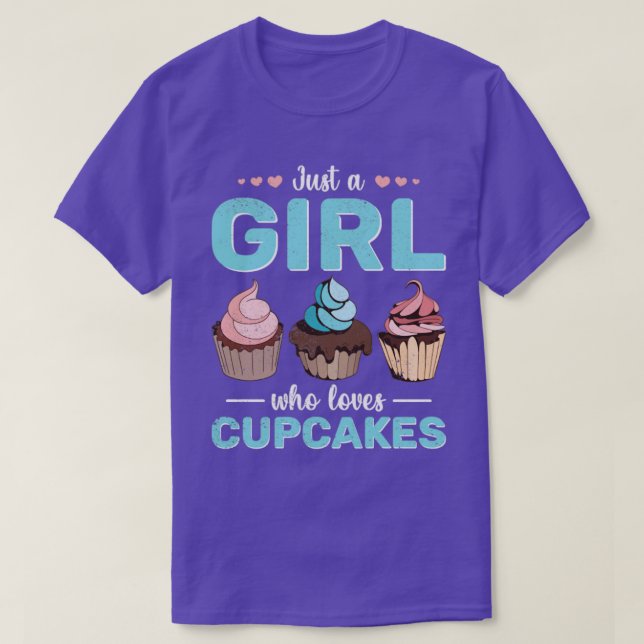 Camiseta Foodie Cupcake Lover Raparigas Fazendo Cupcake De  (Frente do Design)