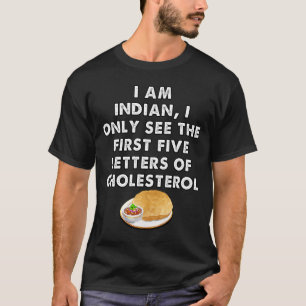 Camiseta foodie indian comida de rua chole batedora