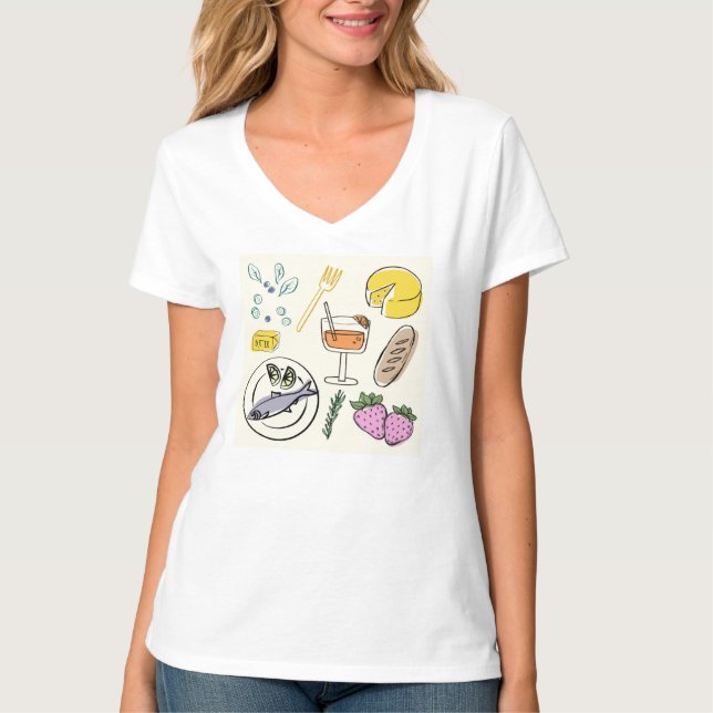 Camiseta Foodie Minimalista (Frente)