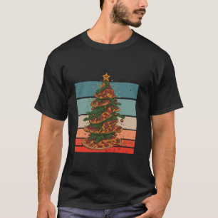 Camiseta Foodies comemora pizza de árvore de Natal fatias h