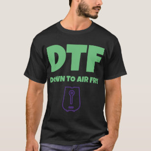 Camiseta Foodies DTF para baixo à frigideira engraçada do