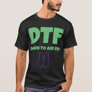 Camiseta Foodies DTF para baixo à frigideira engraçada do