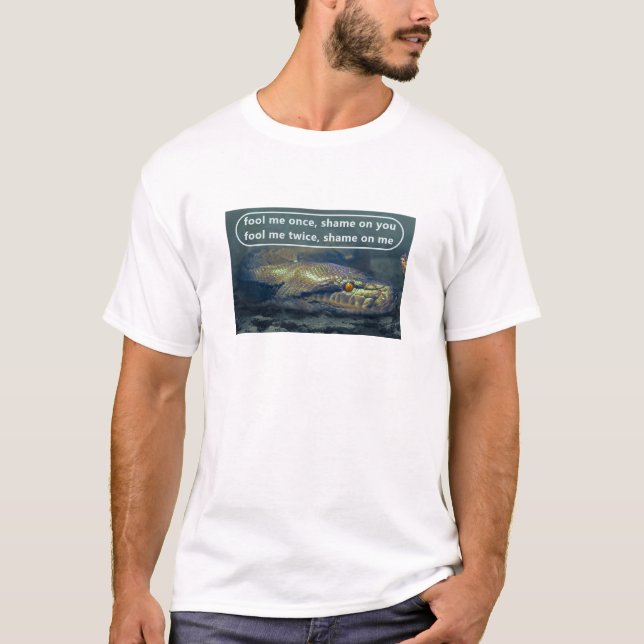 Camiseta Fool Me Duas Vezes (leve) (Frente)