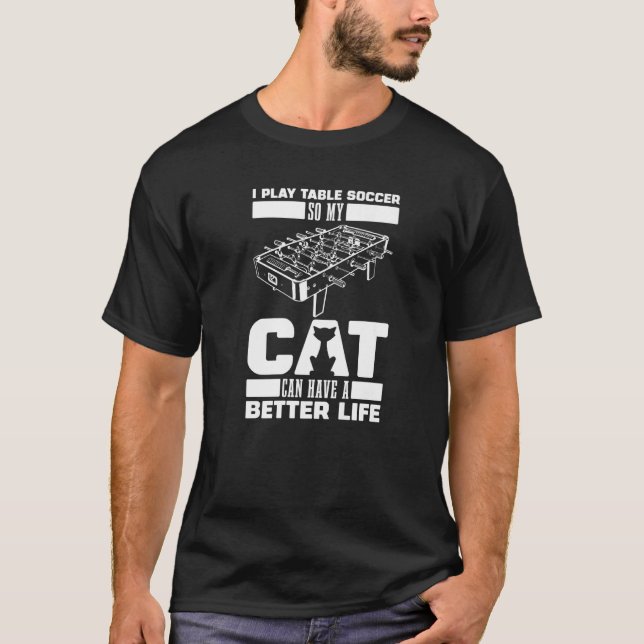 Camiseta Foosball Cat Kicker  Table Soccer (Frente)