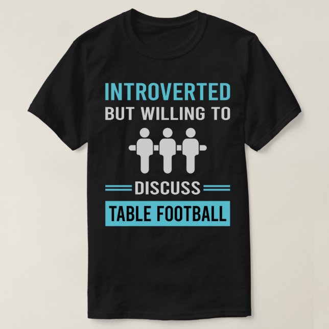 Camiseta Foosball de Mesa introduzido (Frente do Design)
