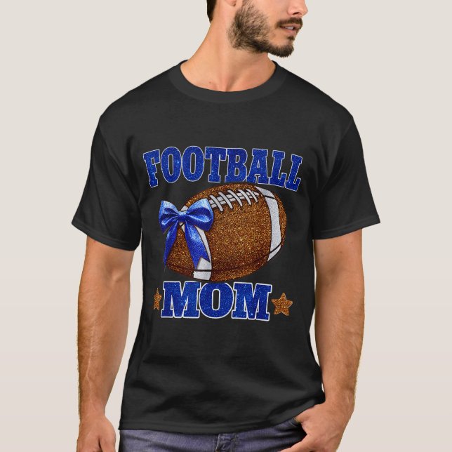 Camiseta Footbal Mom Football Mama Game Day Football Season (Frente)
