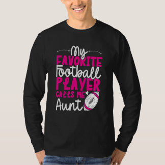 Camiseta Football Aunt of Football Player Football Auntie