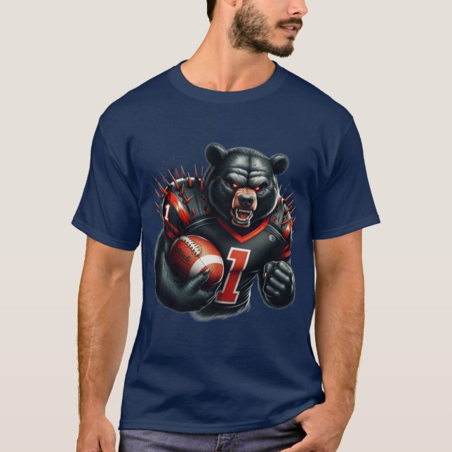Camiseta Football Black Bear (Frente)