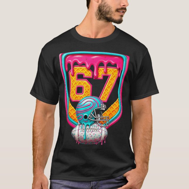 Camiseta Football Drip Number 67 Football Player  (Frente)
